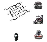 Compatible avec Honda Forza 350 Porte-Bagages Black Spider Maille avec Crochets en Acier ET Caoutchouc Anti-Rayures pour Fixer des Objets sur LA Moto OU Les VALISES