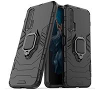 Compatible avec Honor 20 Pro Coque, Anneau de Support Téléphone Voiture Magnétique Bague 360 Étui de Protection pour Huawei Honor 20 Pro (Noir)