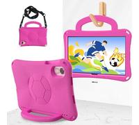 Compatible avec Honor Pad X9A 11,5" (2025) pour enfants, coque antichoc convertible avec poignée, coque de protection légère en EVA adaptée aux enfants, rose rouge