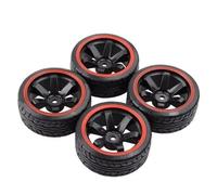 Compatible avec HSP 94123/94122/94103/D4/D3 pour HPI 9068 Tous 1/10 RC pour Pneus De Course, Jante en Caoutchouc sur Roue De Route pour 4 Pièces Roue Voiture RC(B6)