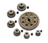 Compatible avec HSP pour Himoto pour Amax pour Redcat 94111 1/10 Pièces De Voiture RC 11184 Engrenage Principal Diff en Métal 64T Engrenages À Pignon De Moteur Pièces détachées RC