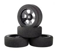 Compatible avec HSP pour HPI, Pneus Et Jantes en Éponge À Échelle 1/10 RC sur Route pour Voiture De Course pour Modèle avec Décalage De 3 Mm Et Hexagone De 12 Mm RC Voiture Pneus