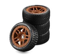 Compatible avec HSP pour HPI pour Kyosho ZD pour Hongnuo 4 Pièces 1/8 4WD Pneus De Buggy Tout-Terrain Jantes 17mm Hex pour Voiture RC À Échelle 1:8 RC Voiture Pneus