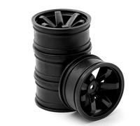 Compatible avec HSP pour HPI TT01 RC Pièces De Voiture Pneus 4 Pièces Moyeu De Roue en Plastique RC pour Pneus De Voiture De Course sur Jante De Roue De Route pour 1/10 Roue Voiture RC(Color2)
