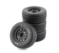 Compatible avec HSP pour Sonic 94102 GT LC pour Racing PTG-2 pour Tamiya 1/8 1/10 Échelle RC sur Voiture Route Modèle Voiture Pneus Roues Caoutchouc Voiture RC Pneus Jante(Black,A)