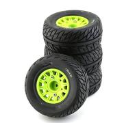Compatible avec HSP pour Sonic 94102 pour La Course pour Tamiya TT02, 4 Pièces, Pneus Et Roues en Caoutchouc pour Modèle De Voiture RC, Échelle 1/8 1/10, Voiture De Route Roue Voiture RC(Green,B)