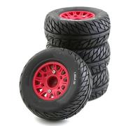 Compatible avec HSP pour Sonic 94102 pour La Course pour Tamiya TT02, 4 Pièces, Pneus Et Roues en Caoutchouc pour Modèle De Voiture RC, Échelle 1/8 1/10, Voiture De Route RC Voiture Pneus