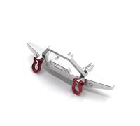 Compatible avec Huangbo ZP1001 02 03 04 06 07 08 09 10 RC Pièces De Modification pour Voiture Accessoires Pare-Chocs Avant en Métal RC Pare-Chocs(Silver)