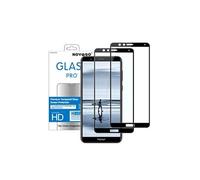 Compatible avec Huawei Honor 7X - Film en Verre trempé Protection écran résistant (x2, Noir)