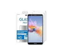 Compatible avec Huawei Honor 7X - Film en Verre trempé Protection écran résistant (x2, Transparent)