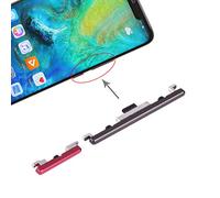 Compatible avec Huawei Mate 20 Pro/LYA-L09 LYA-L0C LYA-L29 Kit boutons externes latéraux Bouton d'allumage Power ON OFF + Bouton de contrôle du volume latéral (noir)