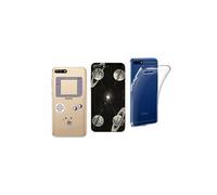 Compatible avec Huawei Y6 2018 , Honor 7A - Pack de 3 Coques Souples Solides Anti Choc avec Impression Motif de qualité