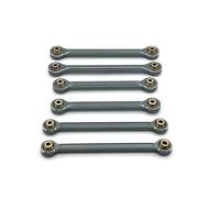 Compatible avec Hyper GO pour MJX 10208 Modèle De Voiture Radiocommandée 1/10 pour Buggy Kit De Pièces De Mise À Niveau pour Tiges De Traction Fixes Avant Et Arrière Bielle RC Voitures