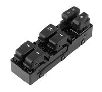 Compatible Avec Hyundai Pour Sonata 2011 2012 2013 2014 2015 93570-3S000RAS Interrupteur De Commande Vitre Électrique Avant Gauche, Bouton Gris Lumière Bleue Commutateur de fenêtre(Black Button)