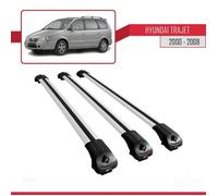 Compatible Avec Hyundai Trajet 2000-2008 Barres De Toit Ace-1 Railing Porte-Bagages De Voiture 3 Barras Gris
