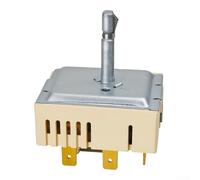 Compatible avec interrupteur d'élément chauffant à double brûleur Samsung Dg44-01006b Per001-12 Type D en métal pour réparation de table de cuisson électrique, finition argentée, 6 cm