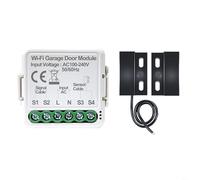Compatible avec interrupteur intelligent de porte de garage avec double mode WiFi, contrôle vocal et notifications