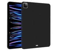 Compatible avec iPad 11{^>e<^} génération A16 11" 2025 - Design fin - En caoutchouc TPU mat - Coque de protection en silicone souple - Légère et résistante aux chocs - Noir