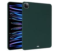 Compatible avec iPad 11{^>e<^} génération A16 11" 2025 - Design fin - En caoutchouc TPU mat - Coque de protection en silicone souple - Légère et résistante aux chocs - Vert foncé