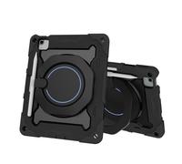 Compatible avec iPad Air 11" M4 2026,8th Gen/M3 (2025)/M2 (2024), résistant aux chocs, avec poignée rotative à 360°, support pour tablette pour enfants, coque résistante aux chutes avec bandoulière