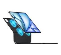 Compatible avec iPad Pro 12.9 (2022-2018) & Air 13" M3/M2 - Clavier Bluetooth MICREAR avec Trackpad, AZERTY Support Cantilever Magnétique, Rétroéclairage RVB