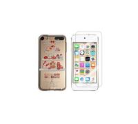 Compatible avec iPod Touch 5, Touch 6 Coque Gel imprimée Solide résistante +1 Verre en Verre trempé Transparent résistant (Sweety)