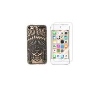 Accessoires audio NOVAGO Compatible avec iPod Touch 5, Touch 6 Coque Gel imprimée Solide résistante +1 Verre en Verre trempé Transparent résistant (indien)