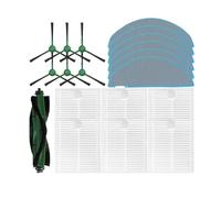 Compatible avec IRobot Roomba Combo Essential Roomba Vac Essential Cleaner Robot Aspirateur Brosse latérale principale Filtre HEPA Accessoires (Lot de 3)