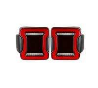 Compatible Avec Jeep Pour Wrangler JK 2007-2014 2015 2016 2017 Ensemble De Feux Arrière De Voiture Clignotants Feux Arrière Feu De Freinage Feux De Jour De Recul Feux arrières auto(USA Version)
