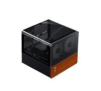 Compatible avec JONSBO - V12 MATX Mini boîtier PC, côté Transparent Seaview, Interface Type-c, châssis de Bureau de Jeu(V12 Black)