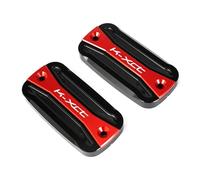 Compatible avec K-XCT 300 300i ABS 2013-2023 Maxi Sooters Couvercle de bouchon de réservoir de liquide de frein bleu KXCT 125 125i(Black red)