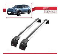 Compatible Avec Kia Ev5 2024-2026 Ace-2 Barres De Toit Railing Porte-Bagages De Voiture Gris Aluminium 2 Barres