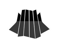 Compatible Avec Kia Pour Optima K5 2020 2021 2022 6 Pièces Piliers Voiture Poteaux Fenêtre Porte Moulures Garnitures Couverture BC Colonne Extérieur Autocollant Garniture Montant B Vitre