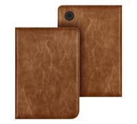 Compatible avec Kobo Clara BW 2024 6 Pouces l'étui pour liseuse, dragonne, Support, Coque de Protection avec Fonction Veille/réveil Automatique(Brown)