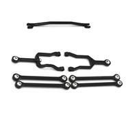 Compatible avec Kyosho pour Mini-z 4X4 1/18 RC, Pièces De Mise À Niveau De Voiture sur Chenilles, Biellette De Direction en Métal Et Biellette De Châssis Bielle RC Voitures