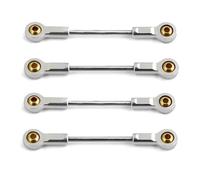 Compatible avec Kyosho pour Mini-Z 4x4 Pièces De Voiture Télécommandée 1/18 1/24, 4 Pièces Métalliques pour Châssis, Biellette De Suspension, Tige De Traction Bielle RC Voitures