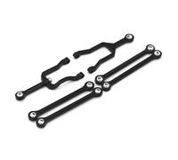 Compatible avec Kyosho pour Mini-Z 4X4 pour Jimny 1/18 RC Pièces De Mise À Niveau De Voiture sur Chenilles Ensemble De Bielles De Liaison De Tige De Traction en Métal Bielle RC Voitures