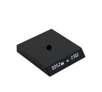 Compatible Avec La Balance De Cuisine À Café Espresso Nano Black Mirror TIMEMORE, Nouveau Panneau De Pesée Avec Time USB Light Mini Digital, Donnez Le Tapis(Black)