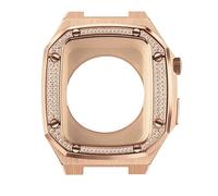 Compatible avec la bande 44/45 mm série 4/5/6 / SE avec sangle de boîtier, bandes iwatch en acier inoxydable avec couvercle de protection