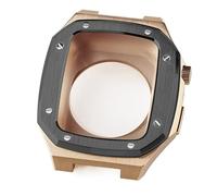 Compatible avec la bande 44/45 mm série 4/5/6 / SE avec sangle de boîtier, bandes iwatch en acier inoxydable avec couvercle de protection