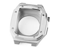Compatible avec la bande 44/45 mm série 4/5/6 / SE avec sangle de boîtier, bandes iwatch en acier inoxydable avec couvercle de protection