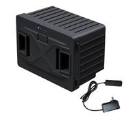 Compatible avec la batterie de réfrigérateur de voiture Alpicool, avec batterie au lithium plug and play intégrée 15600mAh, banque d'alimentation portable extérieure, avec chargeur(Black-US-plug)