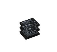 Compatible avec la Batterie et Le Chargeur Secteur Panasonic CGA-S004 S004E for Les appareils Photo DMC-FX2, DMC-FX7, DMC-FX2GN, DMC-FX7S et DMC-FX7W.(3 Piece Battery)