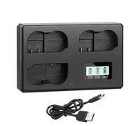 Compatible avec la Batterie Nikon EN-EL15C, dotée d'une entrée USB-C et d'un Chargeur LCD for Les modèles D750, D810, D7500, D500, Z5, Z6 et Z6 II.(1 Charger)