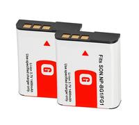 Compatible avec la Batterie Sony NP-BG1 for Les appareils Photo numériques DSC-H50, DSC-H55, DSC-H3, DSC-H7, DSC-H9, H10, H20, W100 et WX1.(2 Battery)
