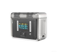 Compatible avec la boîte de charge rapide Insta360 X4, banque d'alimentation portable de 2290 mAh et étui de rangement, design compact ABS pour la protection de l'équipement de l'appareil photo