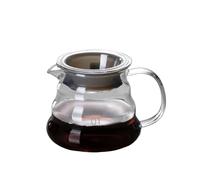 Compatible avec la cafetière à verser-360/600ML, Carafe en verre goutteur/filtre, 1 4 tasses(360ml)