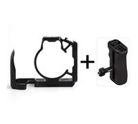 Compatible avec la Cage de caméra Canon EOS R6 Mark II et R6, Cadre de Protection en Alliage d'aluminium avec Montage Rapide(Kit2 Black-Side Grip)