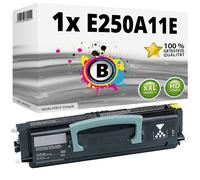 Compatible avec la cartouche de toner noir Lexmark E250A11E