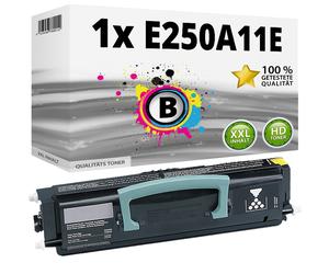 Compatible avec la cartouche de toner noir Lexmark E250A11E